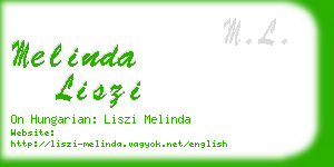 melinda liszi business card